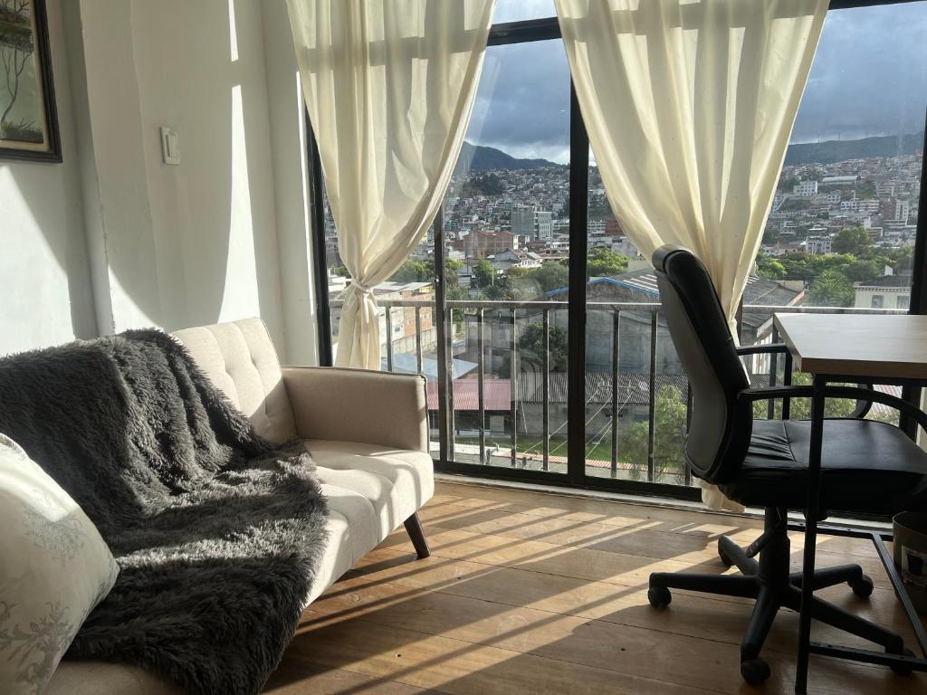 Nespecifikovaný výhled na hory nebo výhled na hory při pohledu z apartmánu