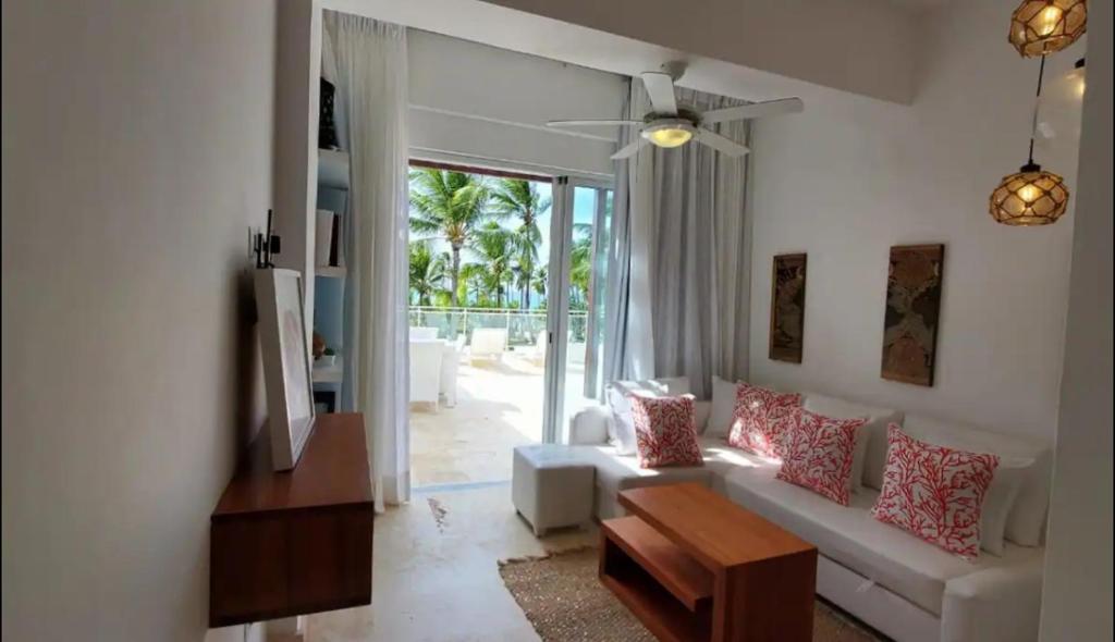 Posezení v ubytování Luxury Penthouse Coson bay