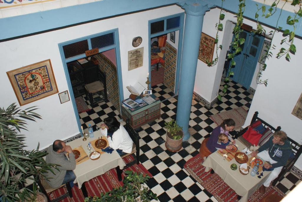 Restaurace v ubytování Les Matins Bleus