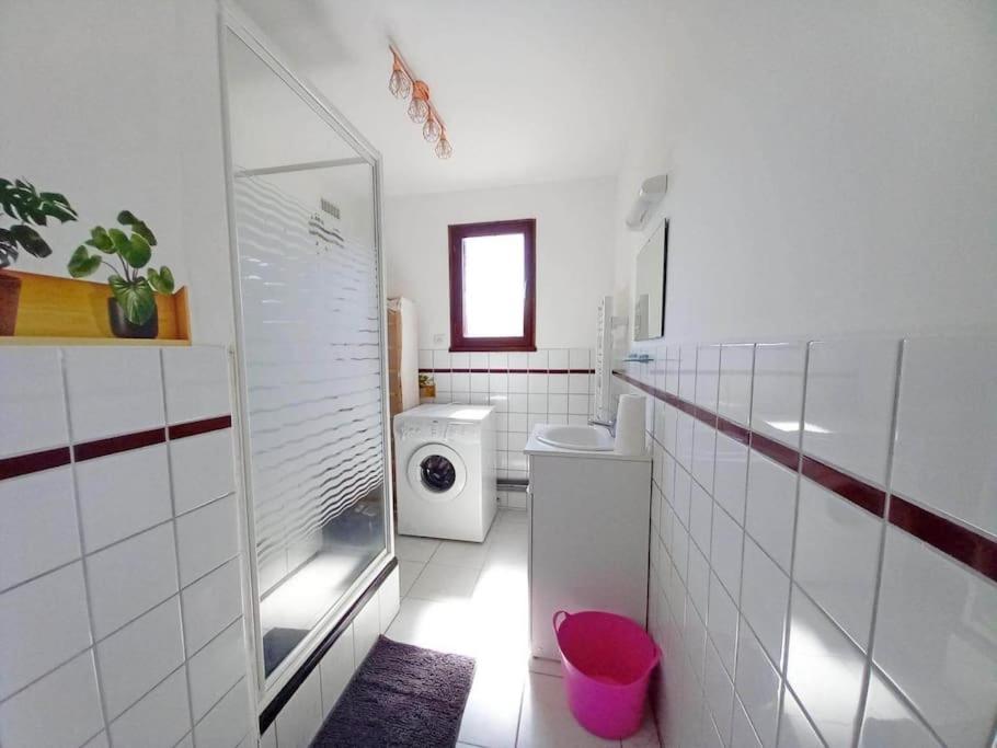 Koupelna v ubytování Gîte de la Chazotte