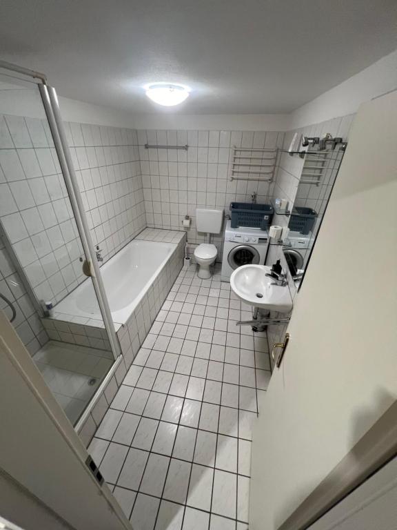 Koupelna v ubytování Herrenalber