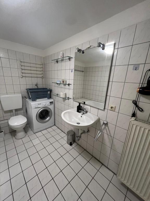 Koupelna v ubytování Herrenalber
