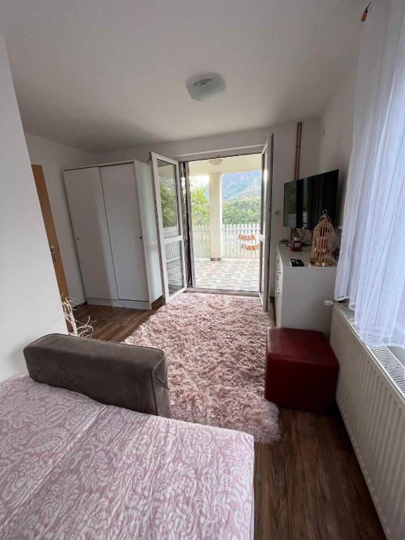 Postel nebo postele na pokoji v ubytování Vila Čarna