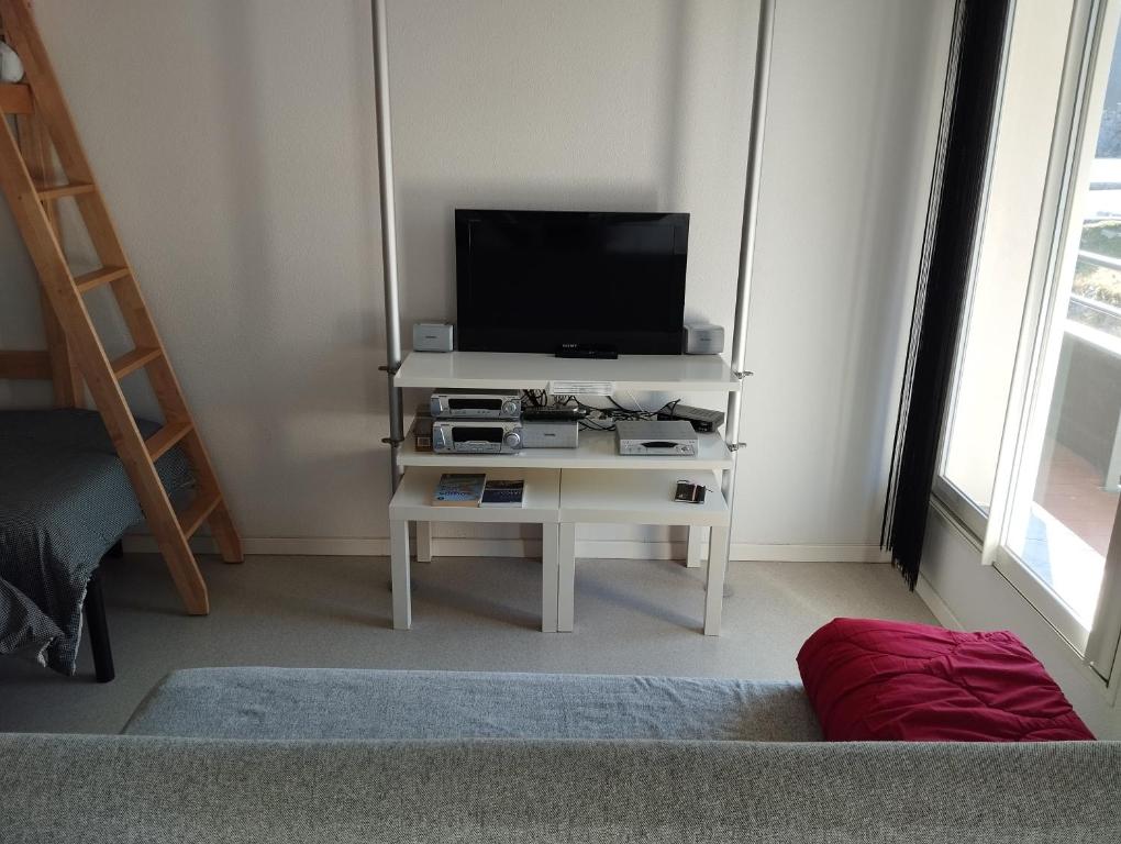 Télévision ou salle de divertissement dans l'établissement Apartamento AUÑAMENDI Pyrénées