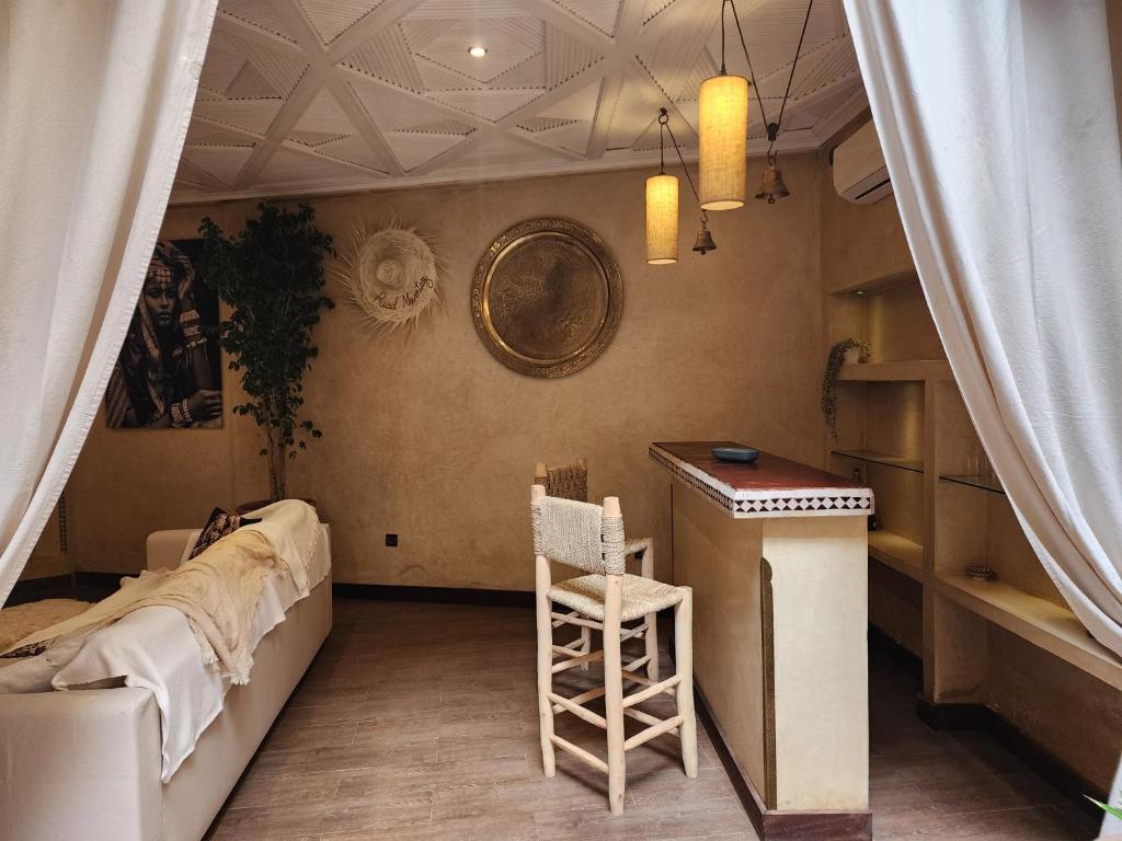 Posezení v ubytování Riad Mumtaz Marrakech