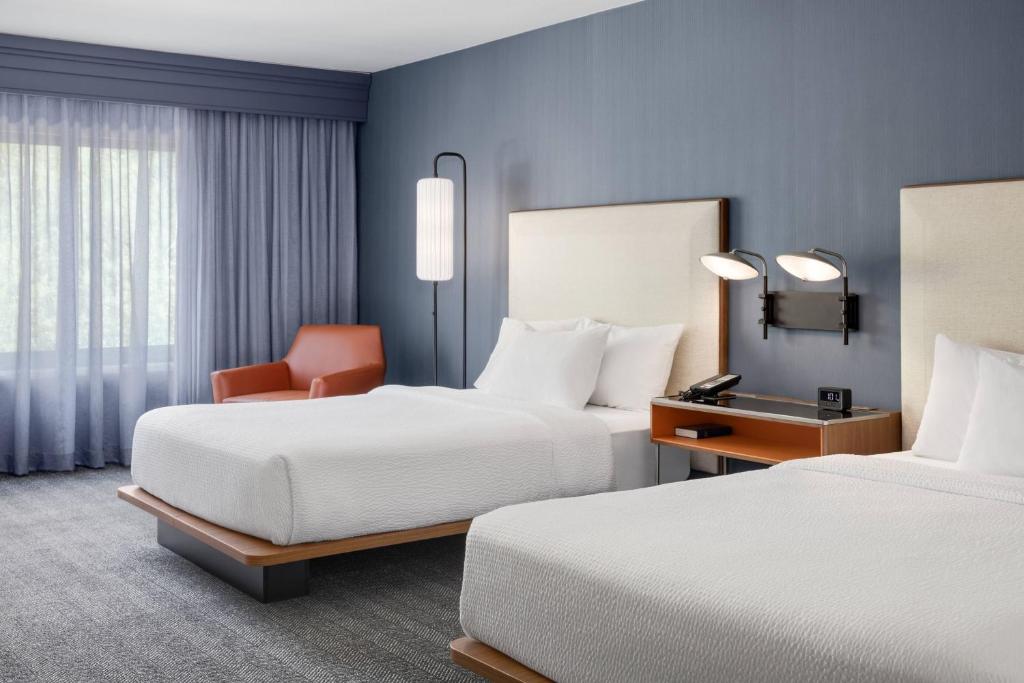 Courtyard by Marriott Portland Airport - Queen Room Met Twee Queensize Bedden