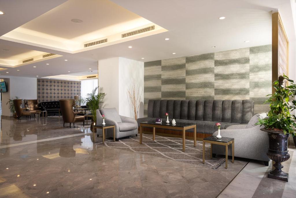 Posezení v ubytování Joudyan King Road Jeddah by Elafجوديان طريق الملك جدة