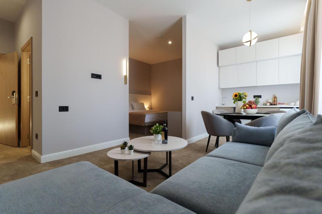 Posezení v ubytování Move In Apartments