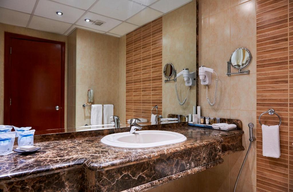 Koupelna v ubytování Safir Hotel Cairo