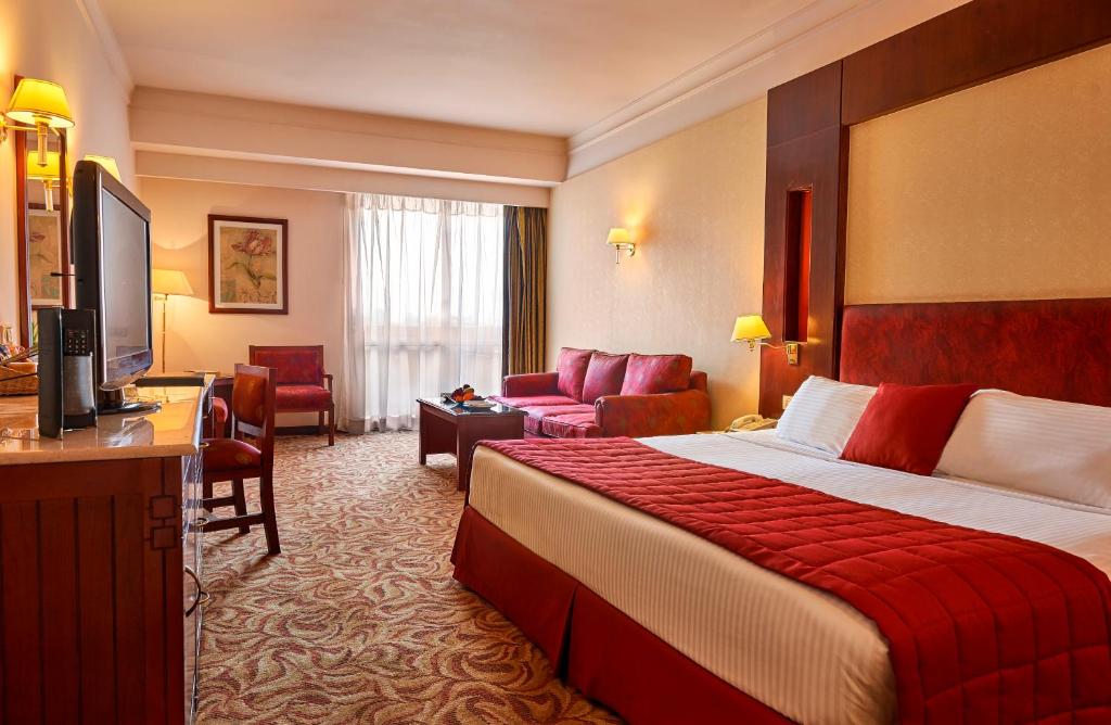 TV a/nebo společenská místnost v ubytování Safir Hotel Cairo