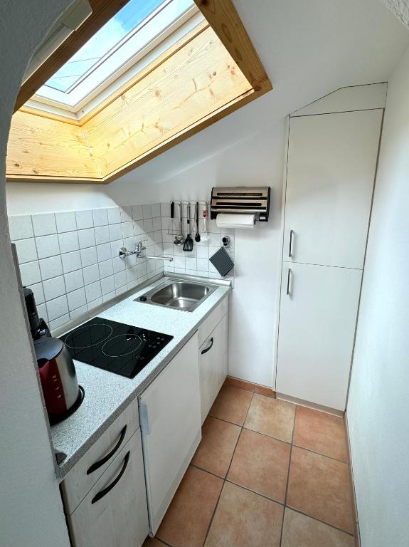 Kuchyň nebo kuchyňský kout v ubytování Ferienwohnung Grasegger