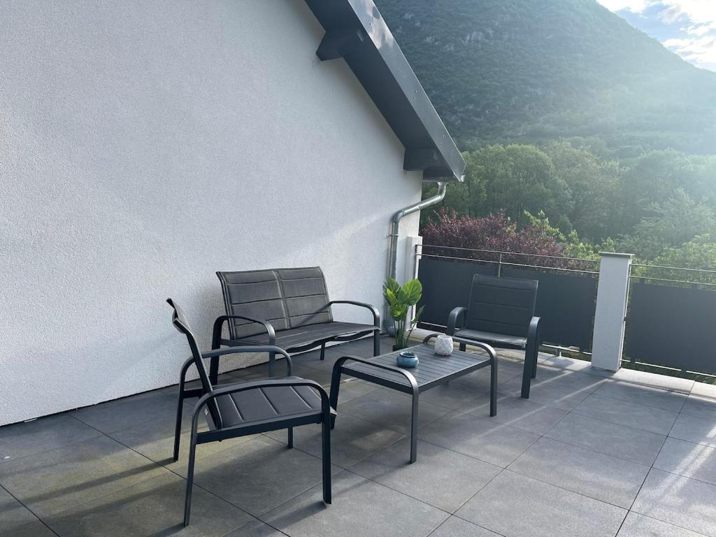 Balkón nebo terasa v ubytování Maison vue exceptionnelle