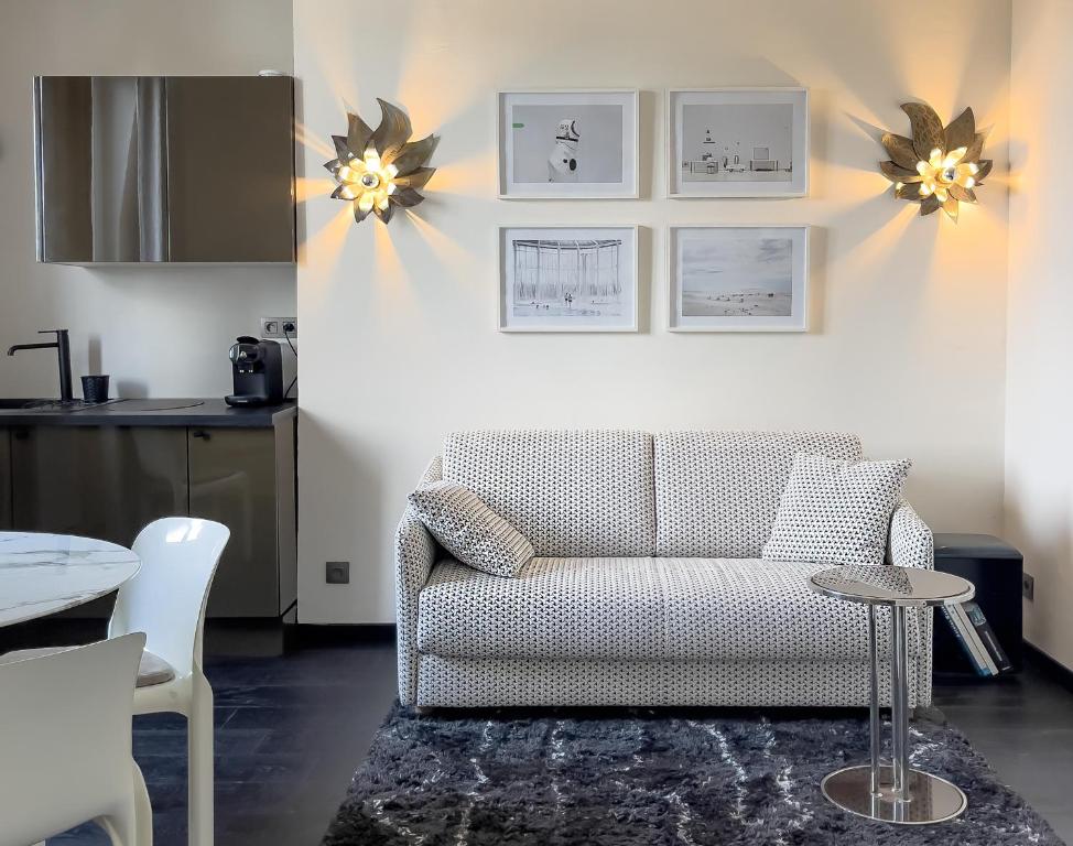 Posezení v ubytování Les Alcoves - Studios design