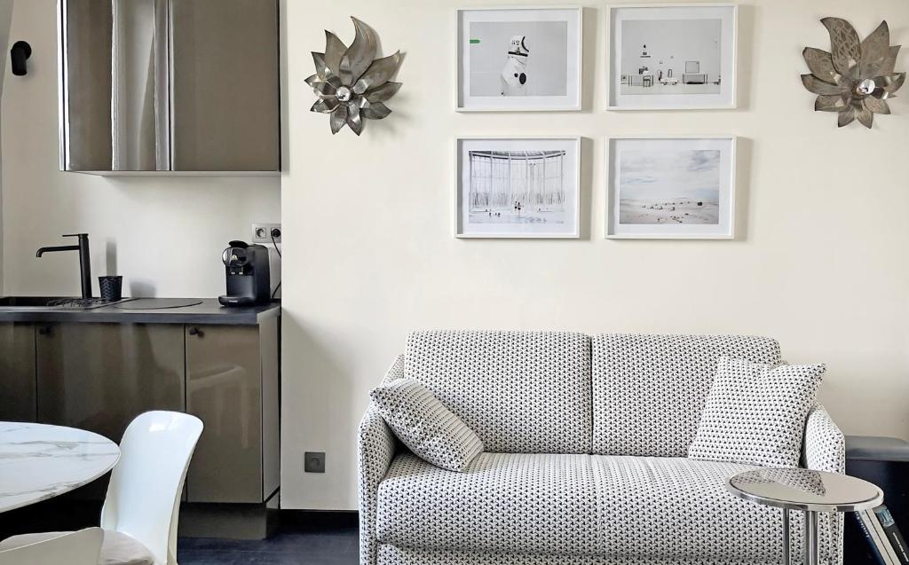 Posezení v ubytování Les Alcoves - Studios design