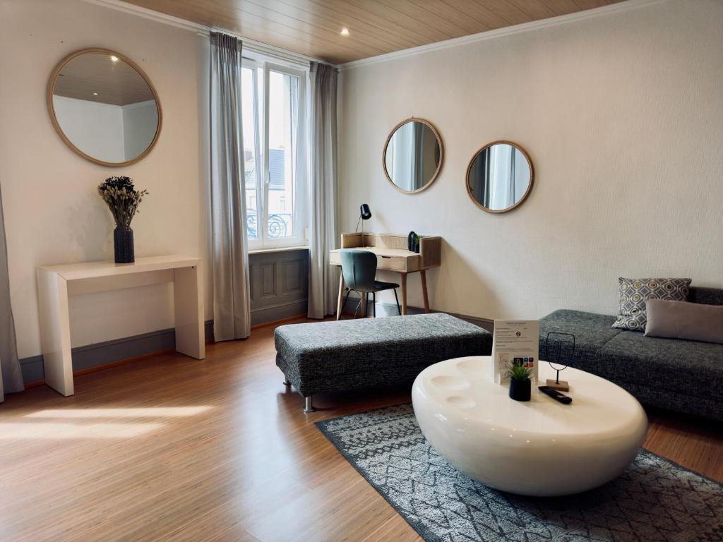 Posedenie v ubytovaní Jadore - Appartements meublés Mulhouse Ville