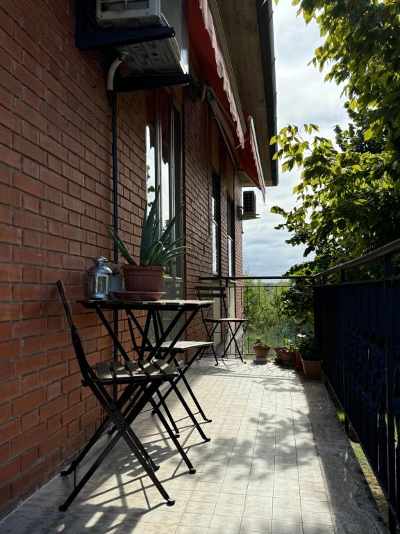 Balkón nebo terasa v ubytování Lucy's House, elegante alloggio rustico con tutti i comfort moderni a Pisa