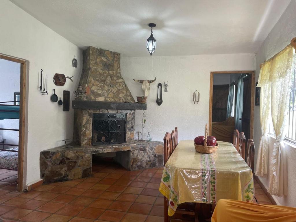 Posezení v ubytování La Cabaña de Don Chuy
