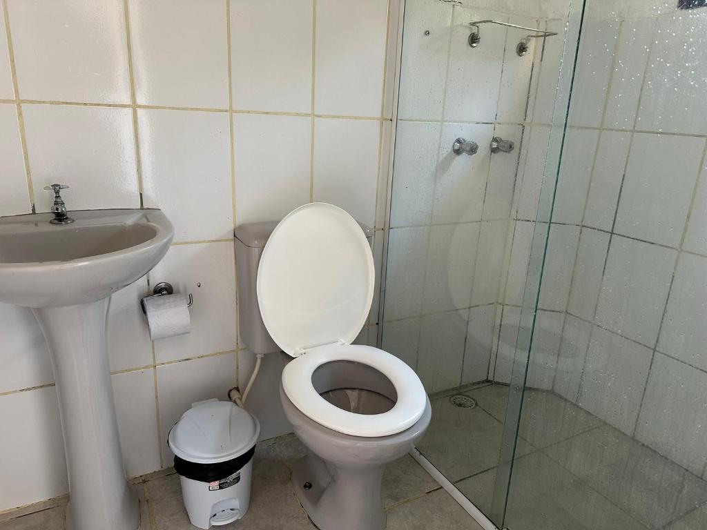 Koupelna v ubytování Pousada 3 Irmãos
