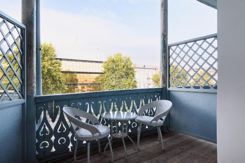 Balkón nebo terasa v ubytování Blue Balcony Hotel