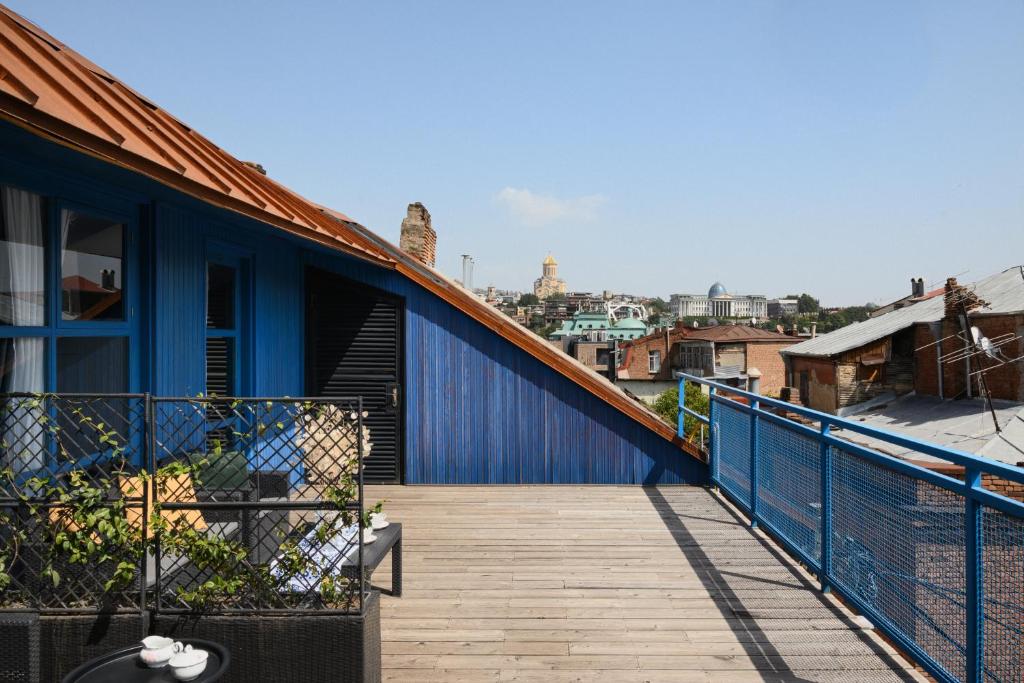 Balkón nebo terasa v ubytování Blue Balcony Hotel