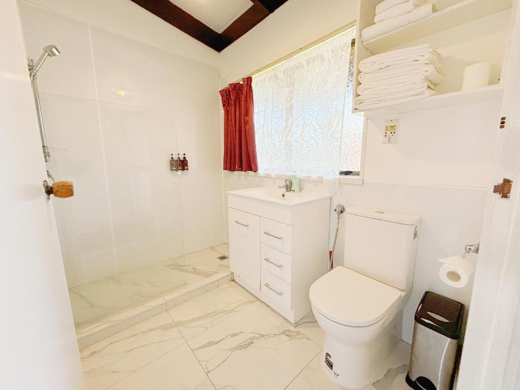 Koupelna v ubytování Grange Motel