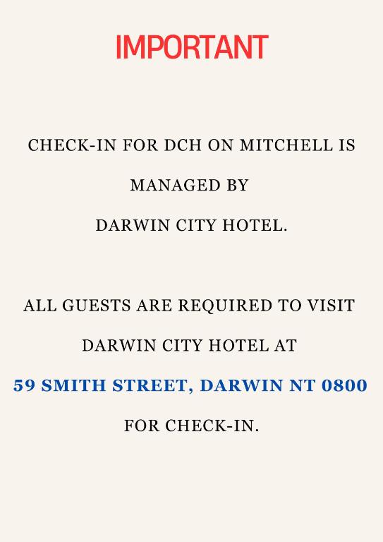 Fotografie z fotogalerie ubytování DCH on Mitchell v destinaci Darwin
