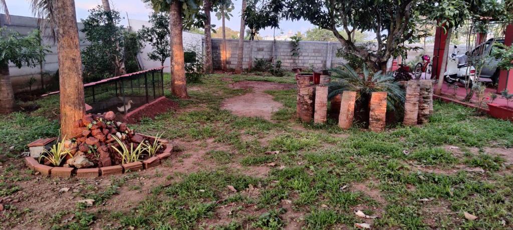 Zahrada ubytování Aastha homestay