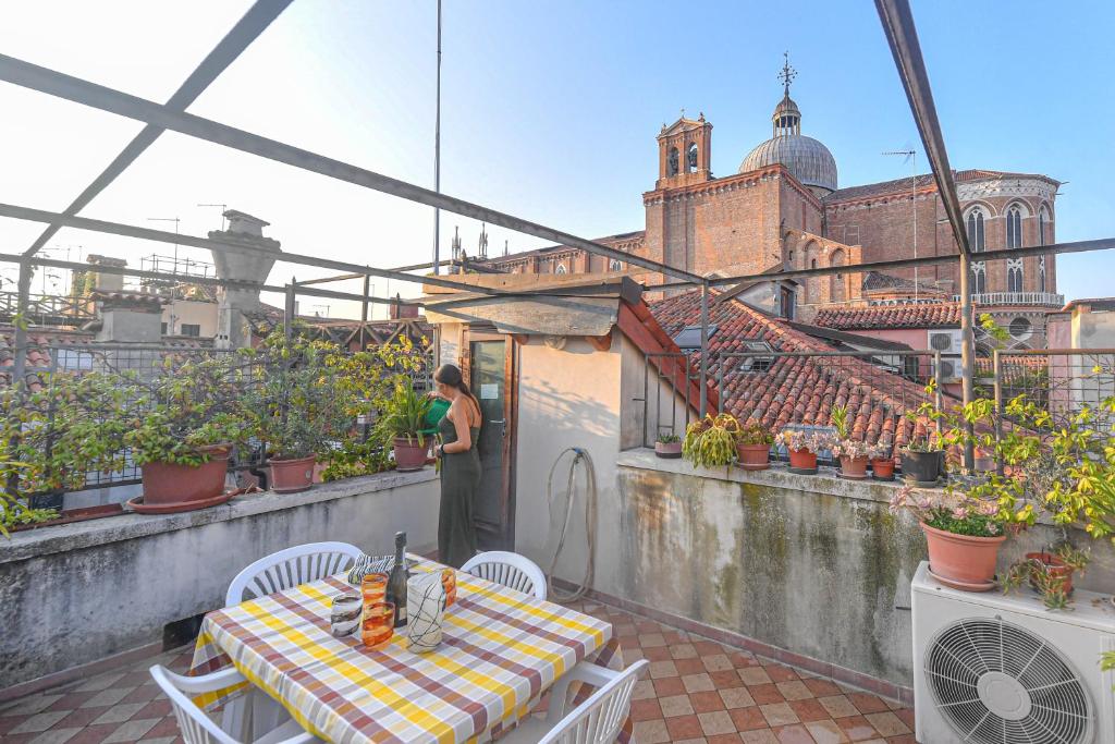 A balcony or terrace at Ca' Botera