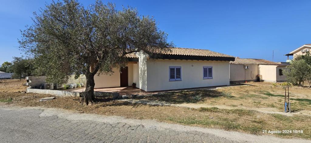 Bygningen som feriehuset ligger i