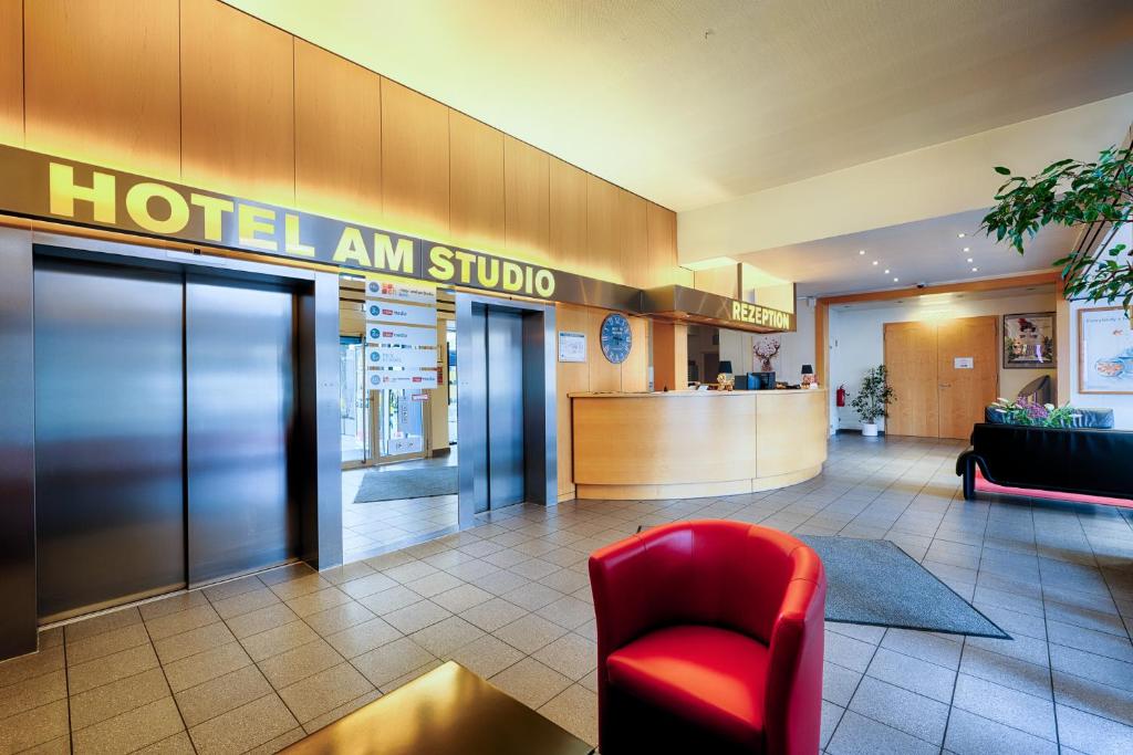Vstupní hala nebo recepce v ubytování Enjoy Hotel am Studio
