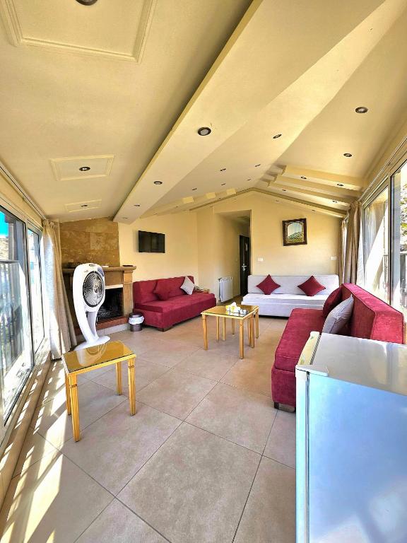Posezení v ubytování Hotel L'Aiglon
