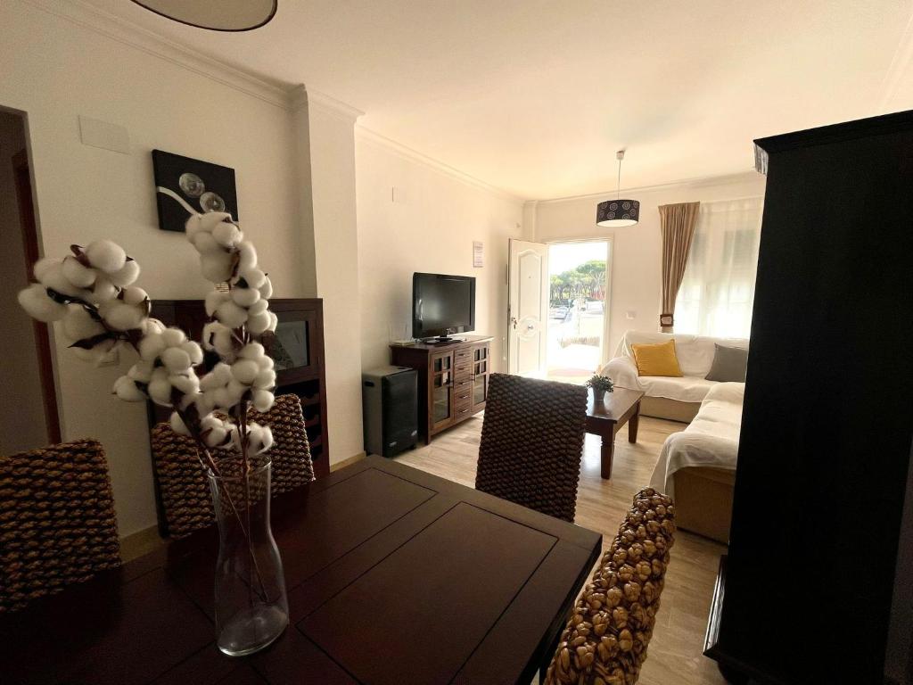 TV a/nebo společenská místnost v ubytování Apartamento Castillo de Mar