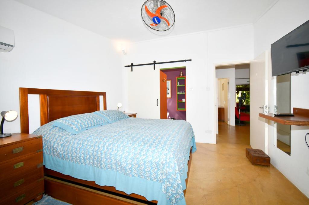 Postel nebo postele na pokoji v ubytování Villa de la Vallée