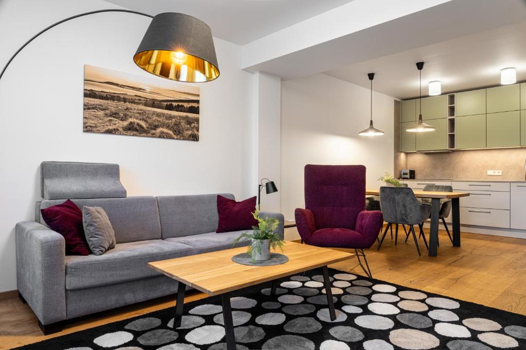 Kuchyň nebo kuchyňský kout v ubytování Wellness apartmán Pila na Kvildě