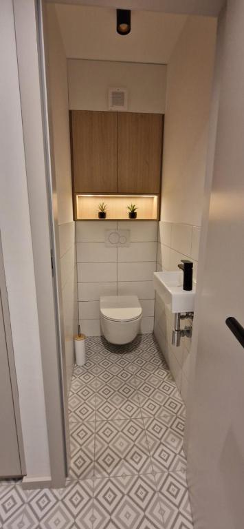 Koupelna v ubytování Apartment Mitis