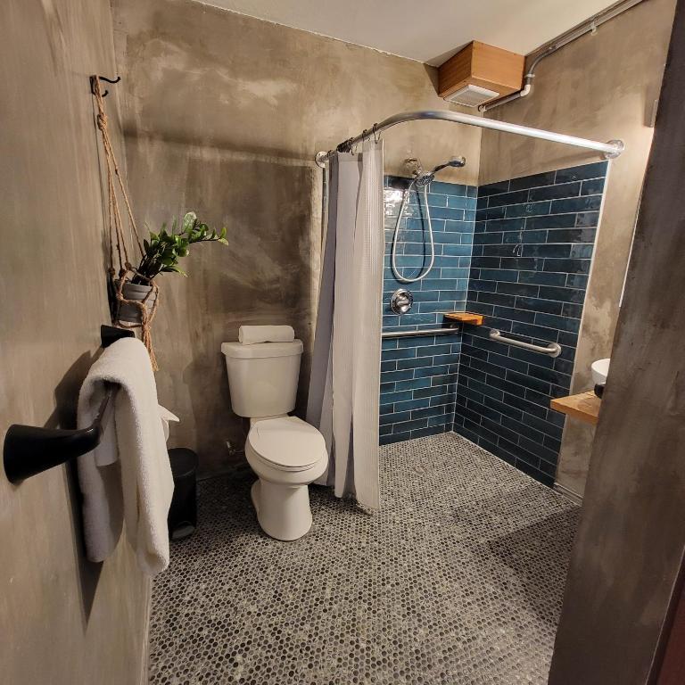Koupelna v ubytování Casa Coral