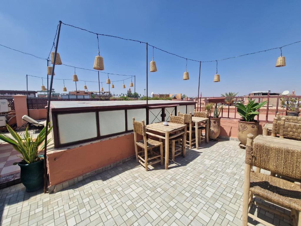 Balkón nebo terasa v ubytování Riad Hanya