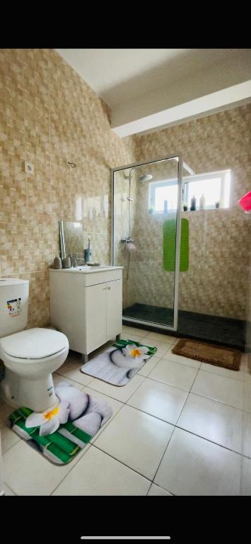 Koupelna v ubytování Hostel Rocha Marisol