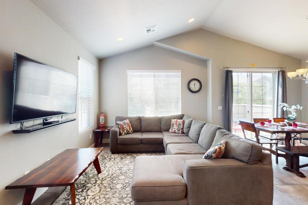 Μια τηλεόραση ή/και κέντρο ψυχαγωγίας στο Red Cliffs Retreat