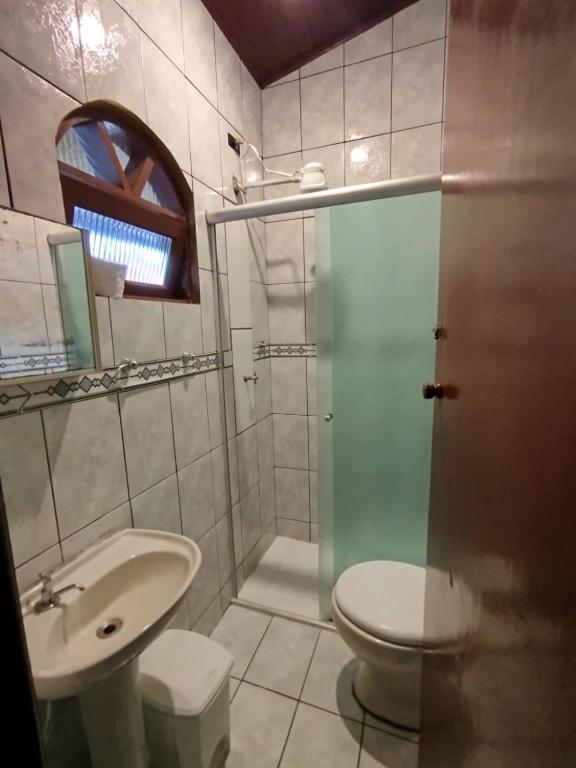 Koupelna v ubytování Pouso Trindade