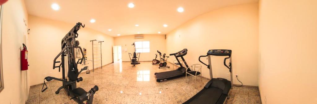 Fitness centrum a/nebo fitness zařízení v ubytování Pampulha Flat