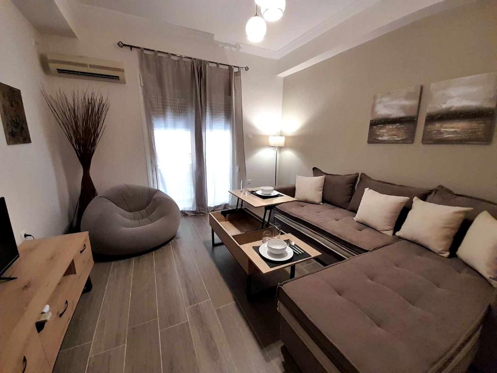 Posezení v ubytování Irene Luxe Loft