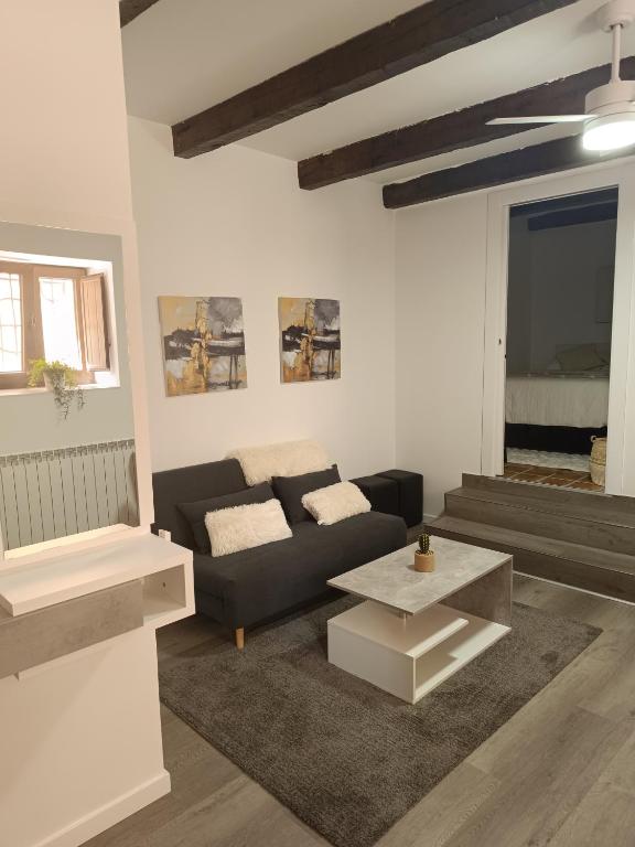 Χώρος καθιστικού στο Casa de la tía