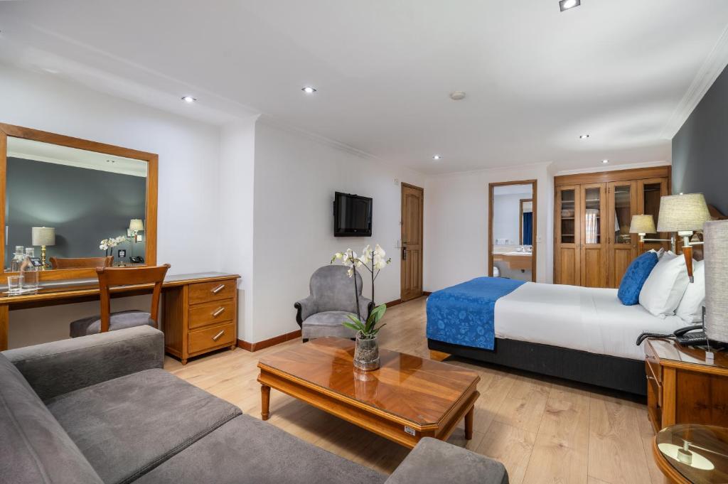 Posezení v ubytování Hotel Egina Bogotá