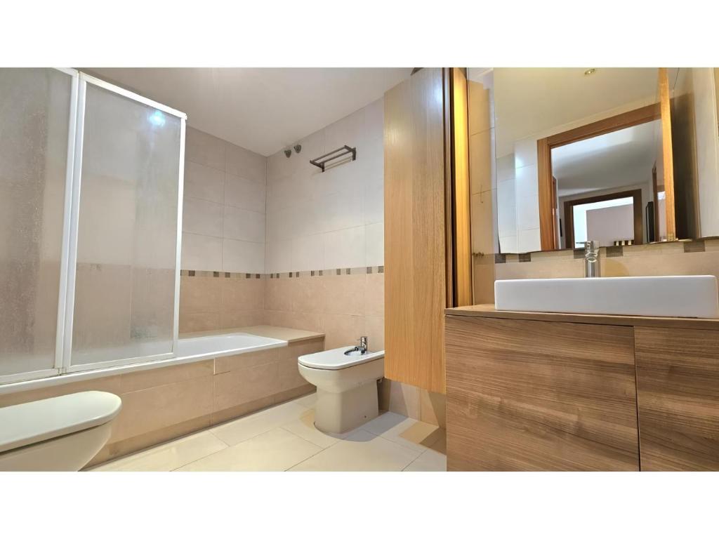 Koupelna v ubytování Apartament Calella