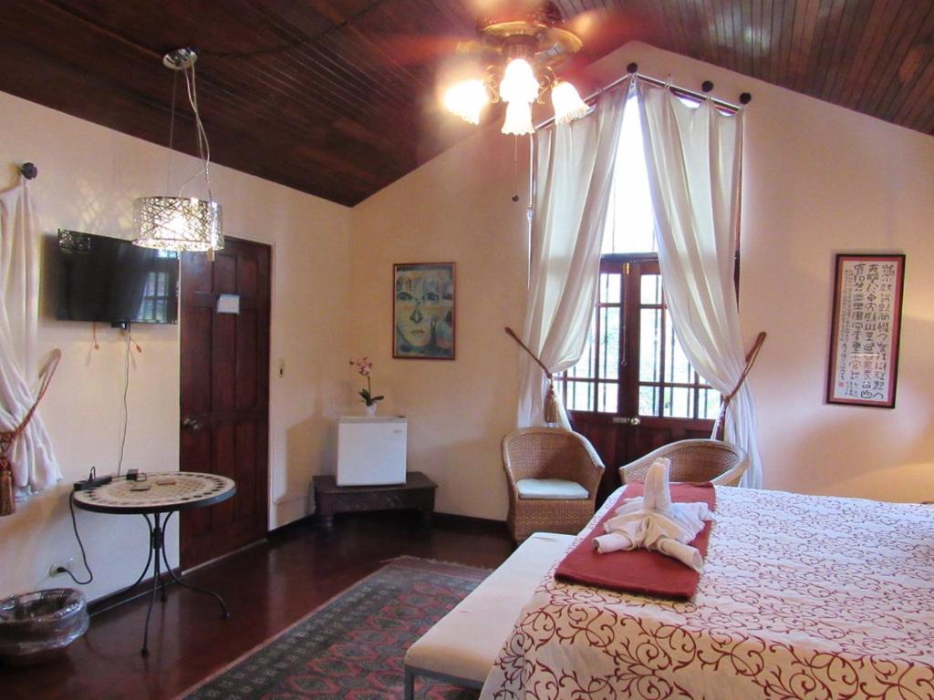 Postel nebo postele na pokoji v ubytování Cariari Bed & Breakfast