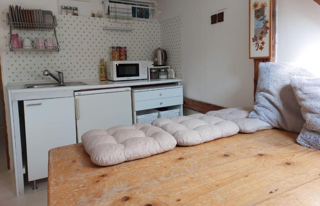 Kuchyň nebo kuchyňský kout v ubytování Guesthouse "Malena"