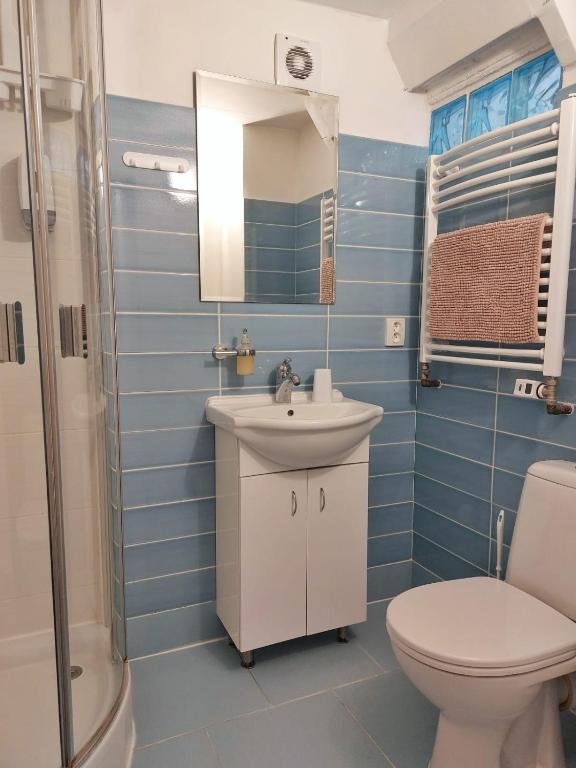 Koupelna v ubytování Guesthouse "Malena"