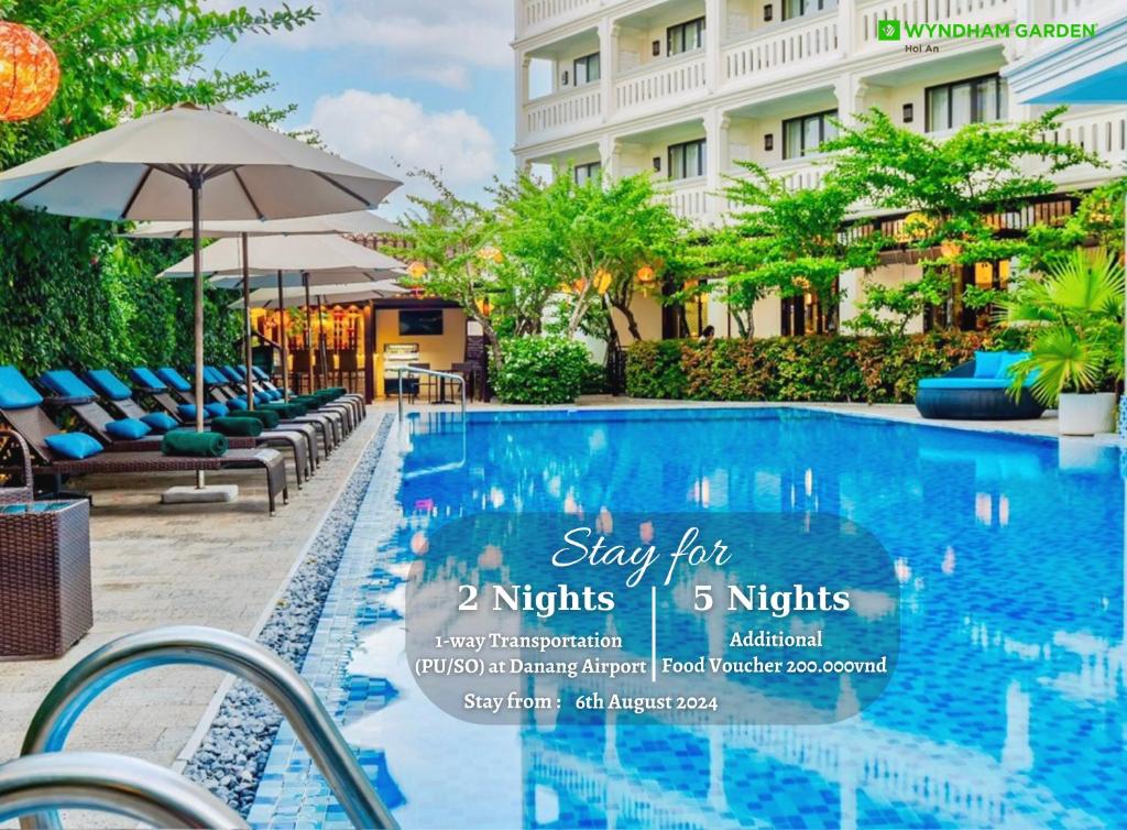 a pool at the stay for nights hotel in singapore at Wyndham Garden Hoi An Cua Dai Beach in Hoi An