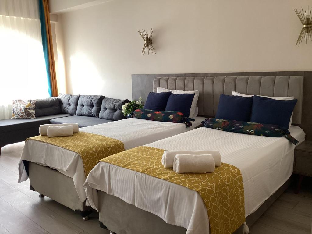 Postel nebo postele na pokoji v ubytování Tunus Loft